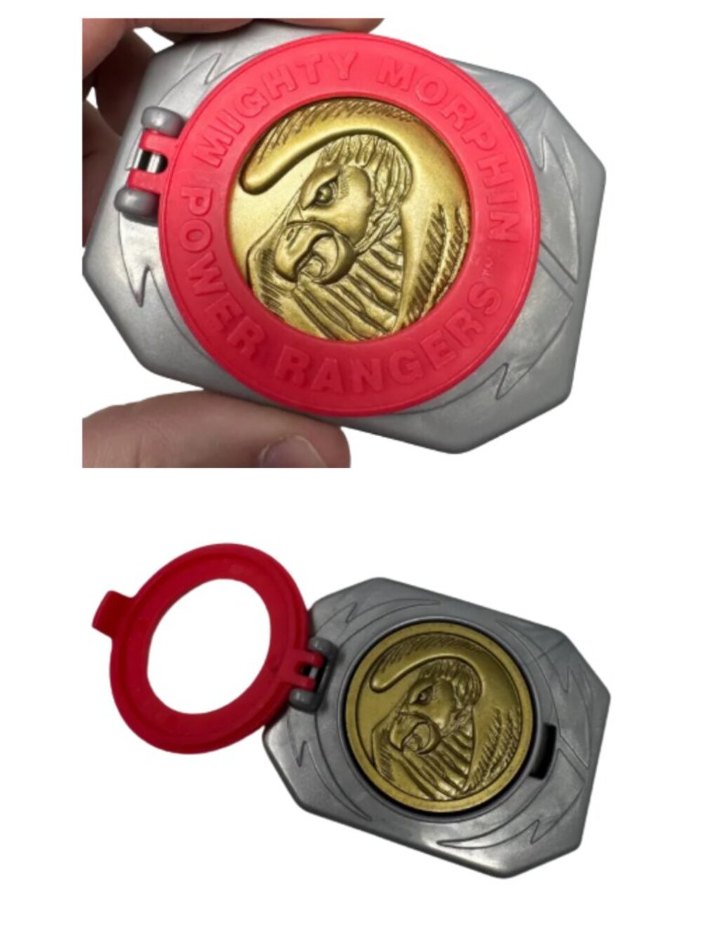 NWT McDonald's Mighty Morphin Power Rangers Powermorpher Buckle Vintage Happy Me